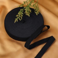 Edging elastic band, 15 mm, 20 m, black color