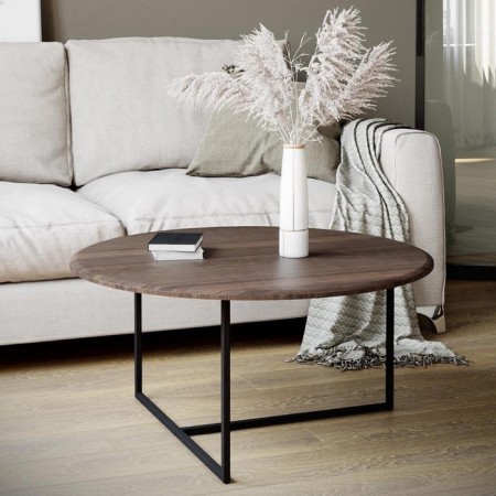 Journal table "Majore", 800 × 800 × 390 mm, MDF, acacia color
