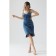 Linen -style dress from velvet, size 44