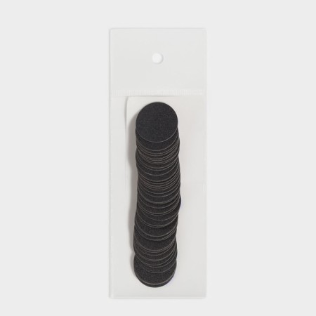 Frone file for a disk, abrasiveness 320, d2.5 cm, packing 50 pcs, black color-10