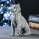 Souvenir "Tigress sitting" 16cm