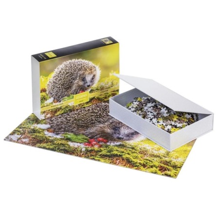 Puzzles "Hedgehog in a clearing" in a gift box, 500 elements + poster-7