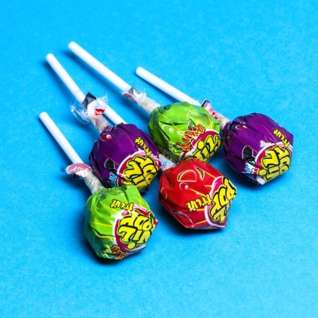 Caramel candies on the Vil Pop stick with chewing gum (Bubble Gum + Fruit), 16 g-3