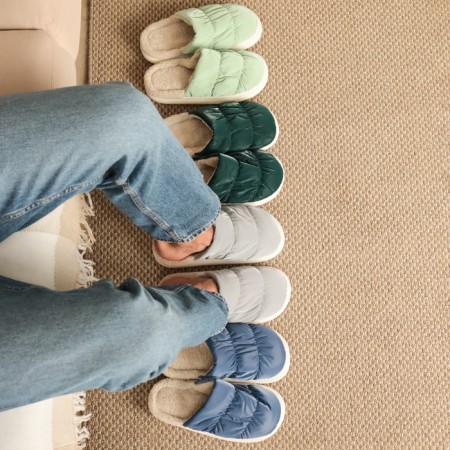 Male slippers, size 40-41, gray color-2
