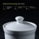 Porcelain sugar tower with Magistro Blanche lid, 250 ml, white color