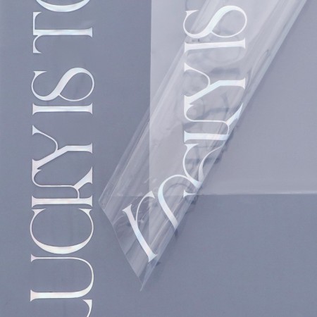 Film for flowers with embossing, 50x57cm, iridiscent