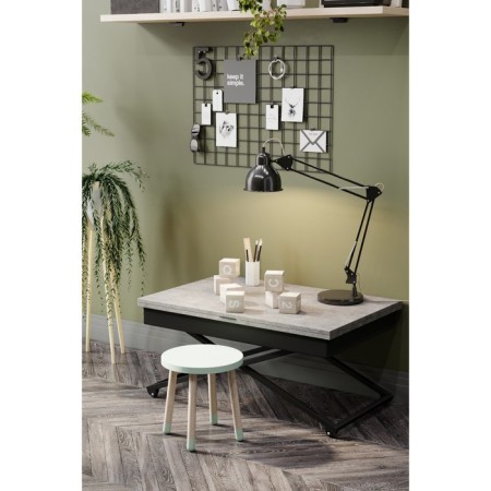 Transformable table "Andre Loft", 850 (1100) × 550 (850) × 400 (725) mm, chipboard, terrazzo