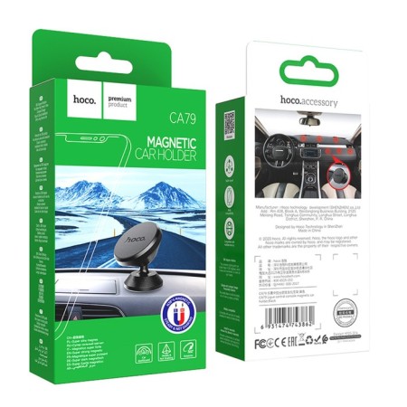 Holder for a smartphone in the auto Hoco CA79, 4.5-7 ", magnetic, up to 500 grams, black-8