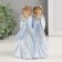 Souvenir Polystone "Angels in Blue Play the pipe" 10.5x8x14.5 cm