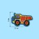 Thermal appliance "Truck", 7.5 × 5 cm, color orange color