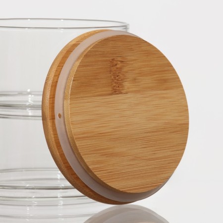 Glass banks for bulk products Magistro "Eco", 450 ml, 2 pcs, the color is transparent-3