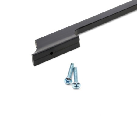 Cappio bracket handle, aluminum, m/o 256 mm, black color with gray insert-4