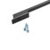 Cappio bracket handle, aluminum, m/o 256 mm, black color with gray insert