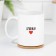 A set of mugs for two, sublimation "for a stray", 2 circles, 320 ml