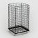 The basket-drill is folding, on wheels, 1 shelf, 40 × 40 × 80 cm, black color