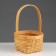 Wicker basket (sequoia), D16.5HN9.5/25.5 cm, 1 pc., Natural
