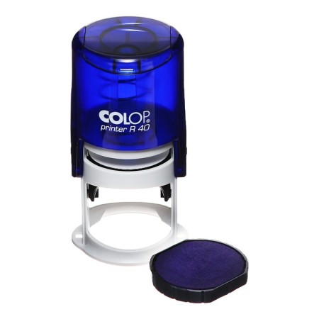 Equipment for round printing automatic Colop Printer R40, diameter 41.5 mm, with a lid, indigo housing-2