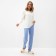 Kit (jumper, trousers) female minku, color ecru/blue river 48