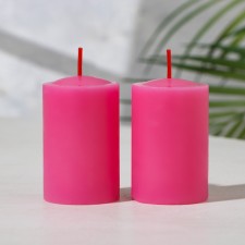 A set of candles-string 2 pcs, 4x6 cm, strawberries