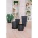 Kashpo for flowers with a “rattan” insert, insert 4.9 liters, brown color