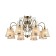 Freya Fr2405-PL-08-BZ Driana, 812x812x1108 mm ceiling lamp, E14, 8x40W, Antik bronze color