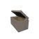 Puff with a lid and weighting, 800 × 400 × 420 mm, Bahama mitch, Ash color