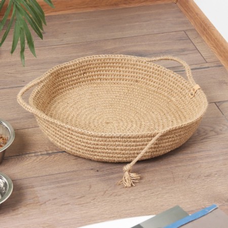 Animal bed lynch, d 35 cm, jute-1