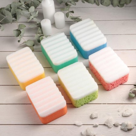 Aphrodite's body sponge, 14.5 × 10.5 × 6 cm, color mix-8