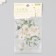 Plastic stickers "Flight flowers. White" set 40 pcs 15x8 cm