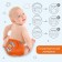 Reusable diaper "lion", 3-15 kg, orange color, crush me