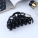 Hair crab "Scarlett" curls large flower, 9 cm, black