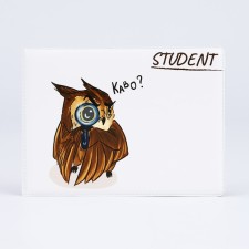 Cover for a student ticket, white color