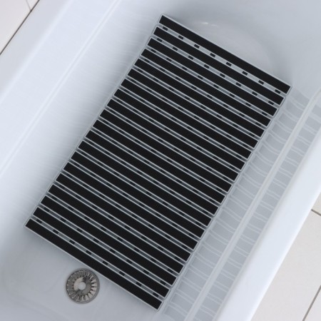 The rug is anti -slip into a bath on suction suvanna, 40 × 68 cm, black color-7