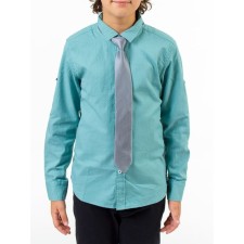 Surchachka upper for ISee boys, height 146-152 cm, green color