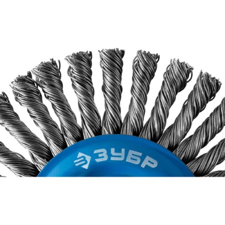 Disc “bison” brush 35192-150_z02, for ushm, steel 0.5 mm, wicker bundles, M14x150 mm-2
