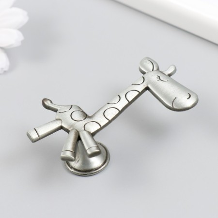 Pen for the casket metal "Giraffe" aged silver 7.7x5x2.3 cm-1