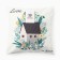 Czech on the pillow Ethel "Love is here", 40*40 cm, 100 p/e, velor