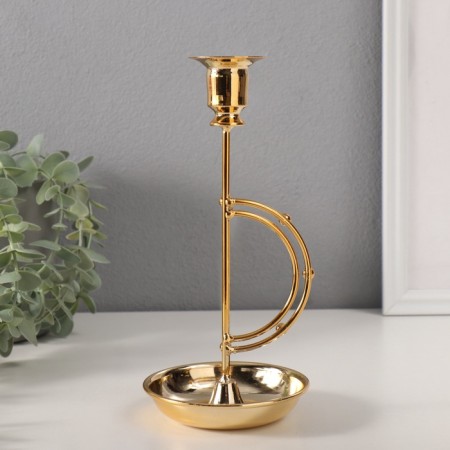Summary Metal for 1 candle "Balls on the arc" D-2 cm 10.5x10.5x23 cm-3