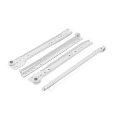 Roller guides 250 mm, white color