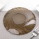 Dessert plate alta marea, d = 17 cm, brown color