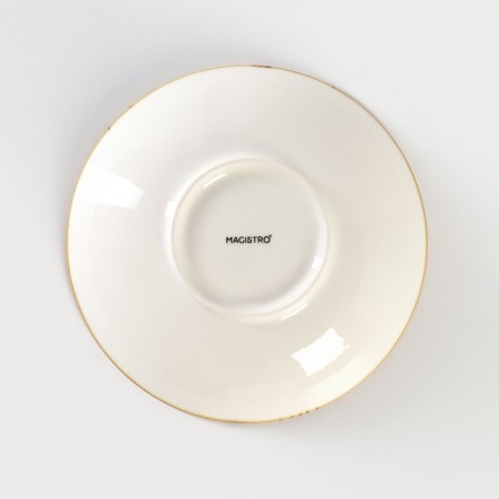 Porcelain salad Magistro "Cerera", 400 ml, d = 16.2 cm, color orange color-3