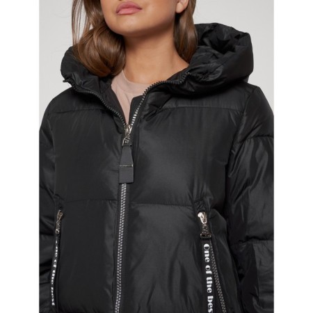 Coat insulated winter female, size 54, black color-10