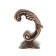 Hook for curtains ks002, one -rod, color copper