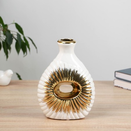 VAZA Ceramics Table "Caydn" 21 cm, white