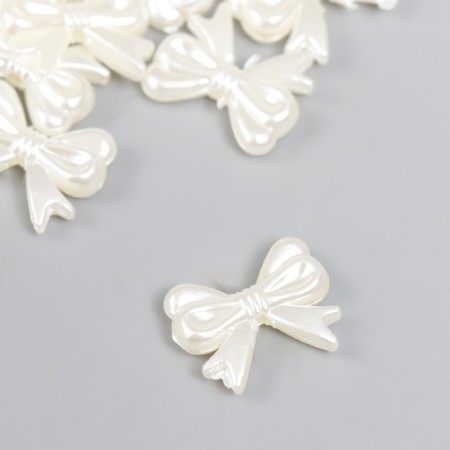 Decor for creativity plastic "Bant" Pearl set 25 pcs 1.4x1.8 cm-1