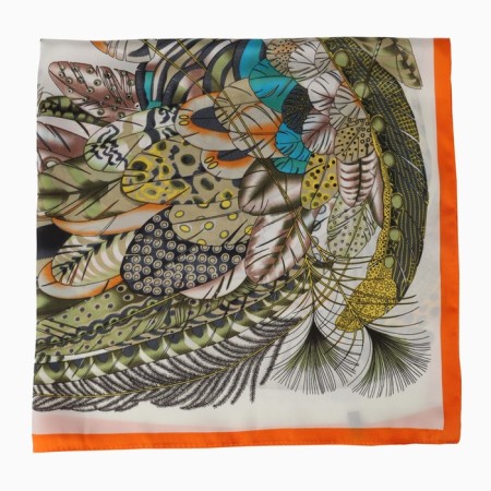 Women's scarf minku rr 70*70 cm, col. orange-2