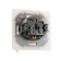LEGRAND Inspiria, 2K+h, IP 44 socket, with a folding cover and curtains, 16 A, 250 V, anthracite