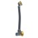 Bath siphon Wasserkraft A203, 1 1/2 ", overflow, click/clack, brass/PVC, gold