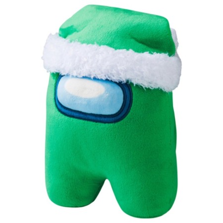 Plush toy Among us, in a green hat