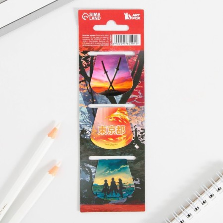 Magnetic bookmarks on the book “Anime. Guys ", 3 pcs.-2